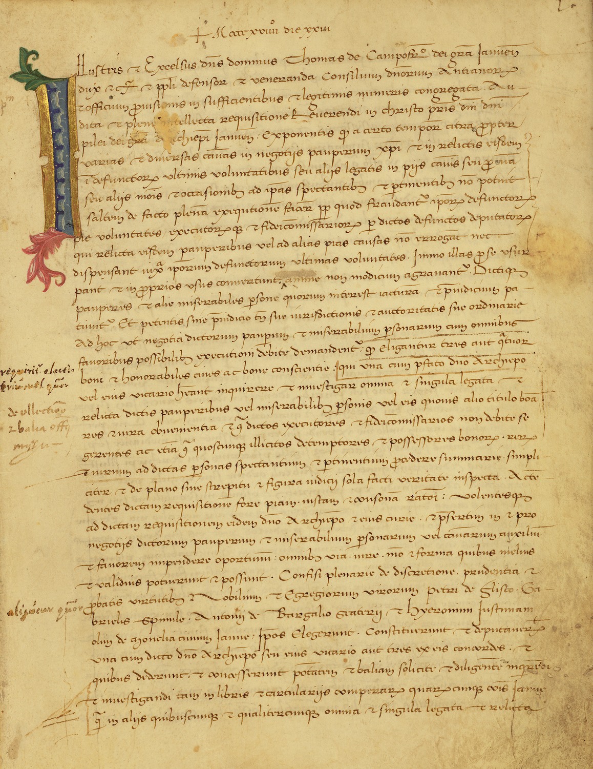 DOCUMENTO COSTITUTIVO DEL MAGISTRATO DI MISERICORDIA